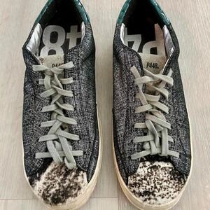 P448 John Jafar Metallic Low Top Sneakers